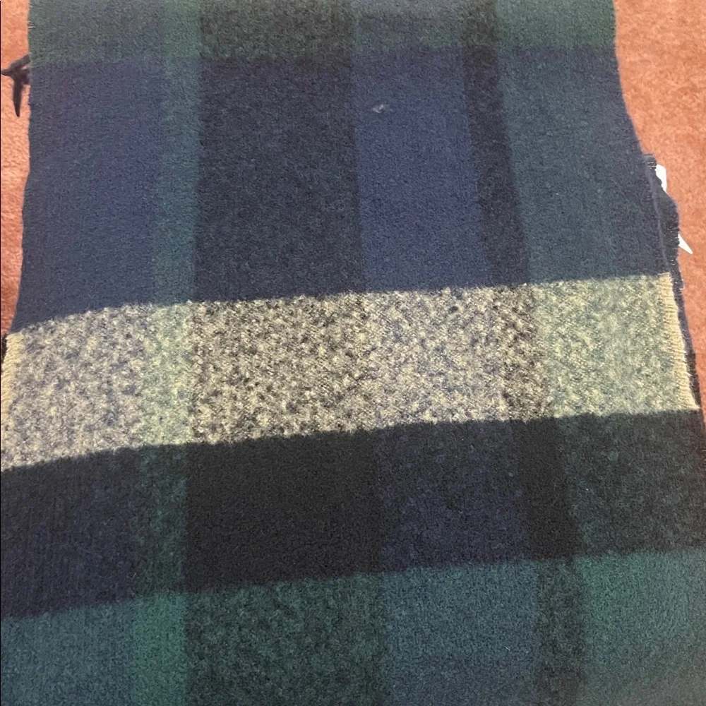 Barbour Men's Plaid Scarf - Blue /Brown/green